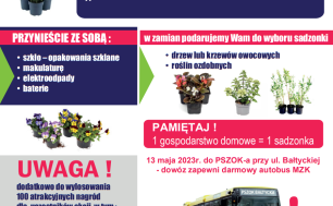 Plakat dotyczący akcji "Dzień bez śmiecenia"